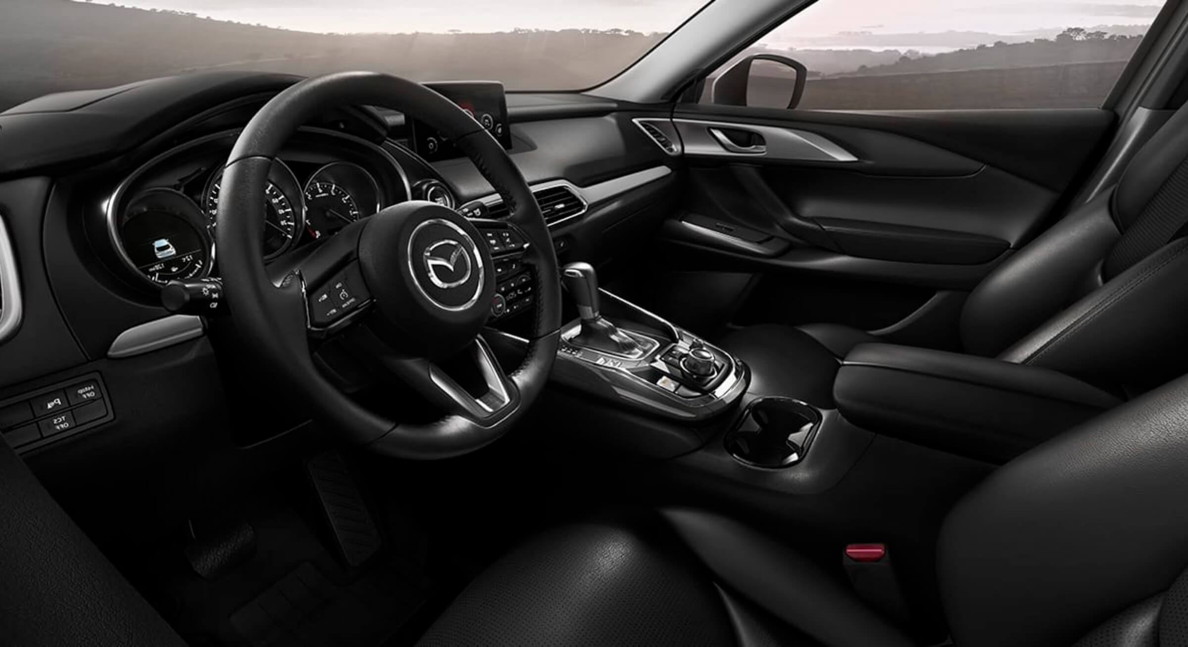 Black Leatherette Mazda Cx9 Interior Foto 2
