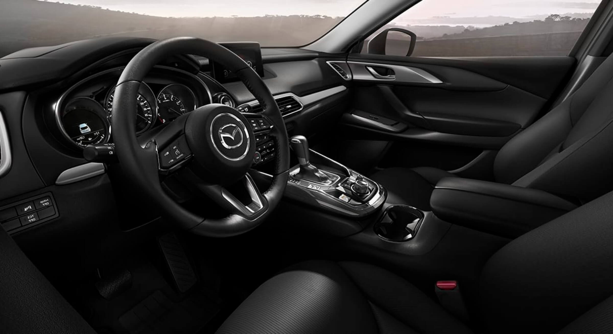 Black Cloth Mazda Cx9 Interior Foto 1